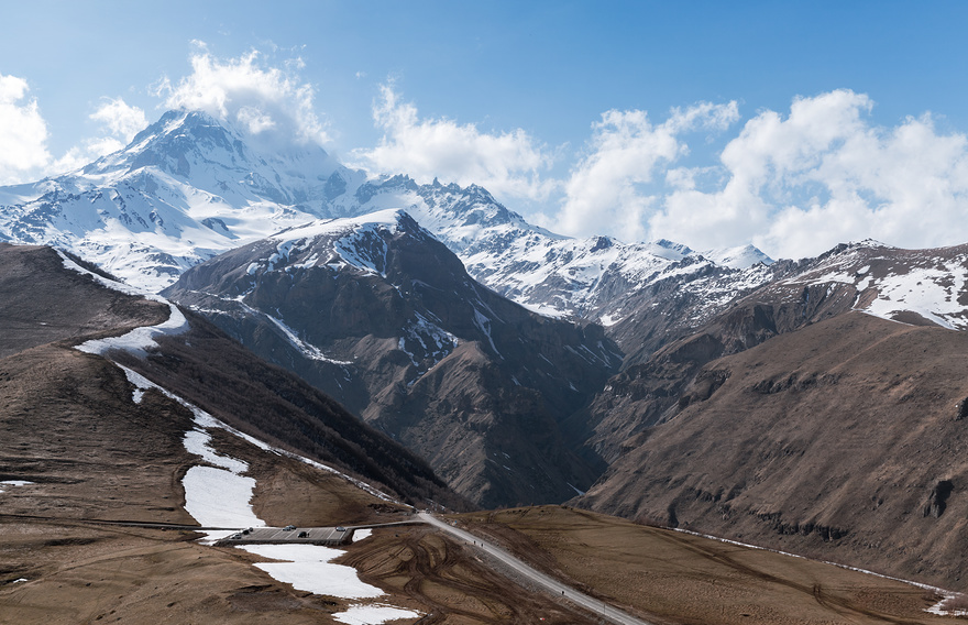 вид на казбек