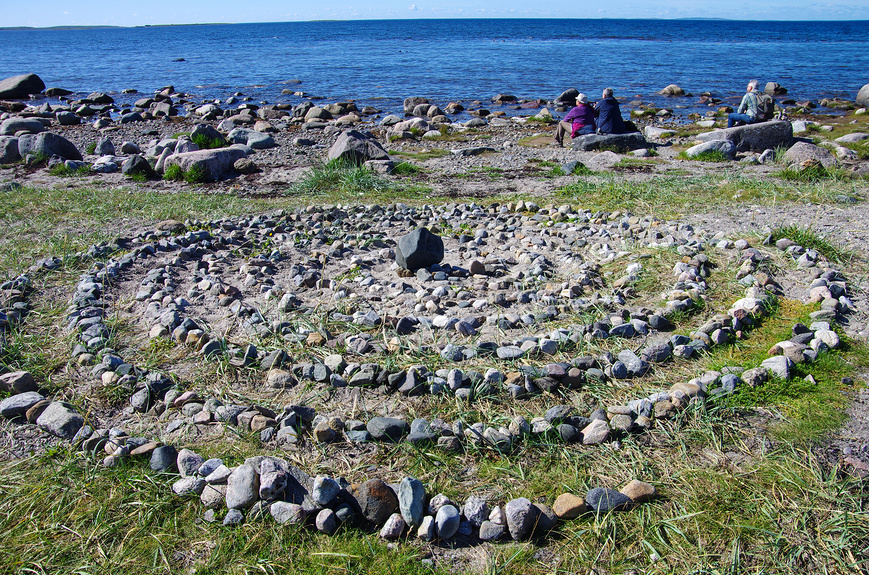 на Большом Соловецком острове на мысе Лабиринтов