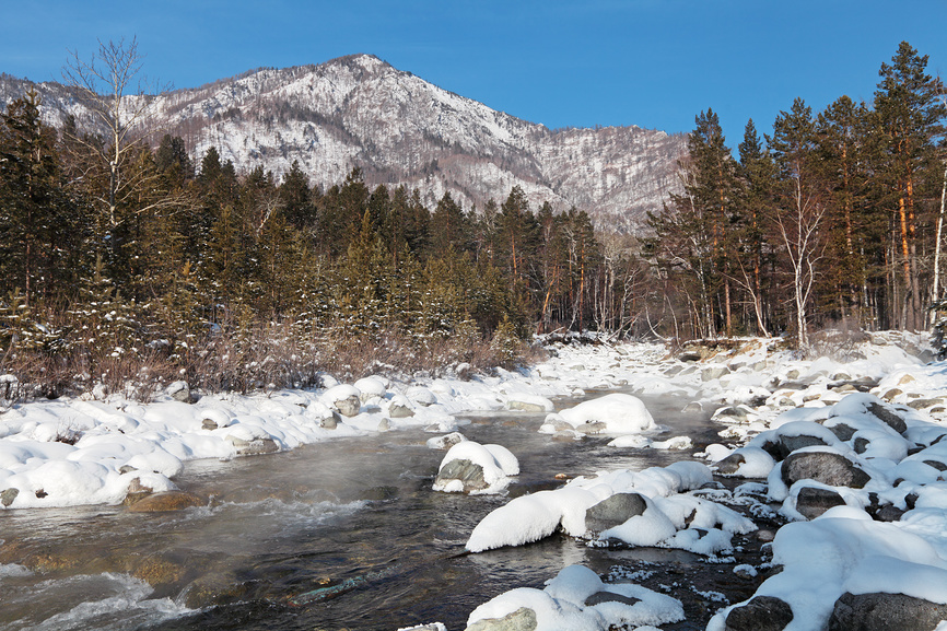 Река Кынгарга в Тункинском районе Бурятии