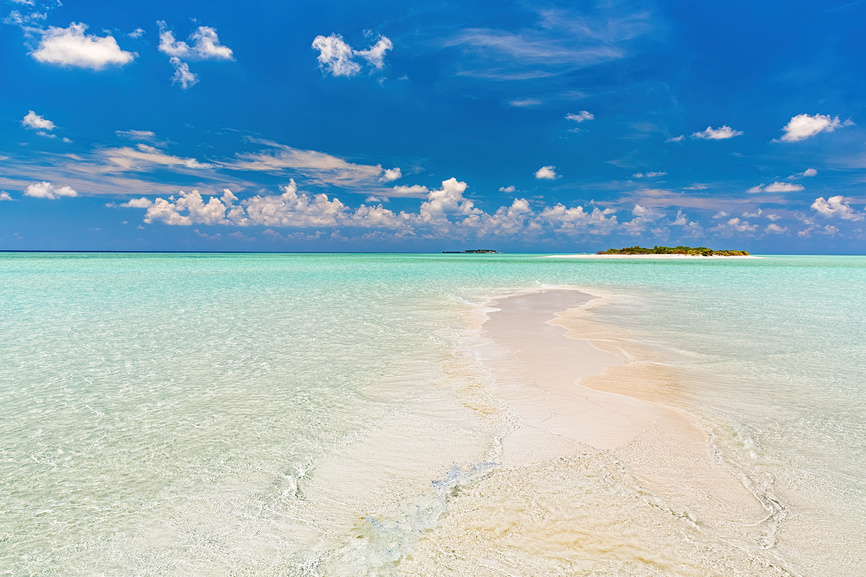 пляж на мальдивах