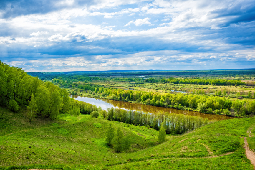 Река Клязьма с Лысой горы в Гороховце