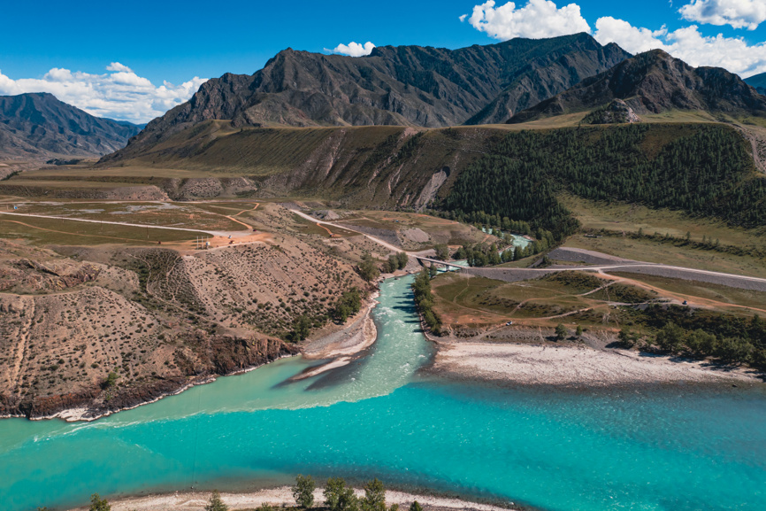 Слияние рек Чуи и Катуни
