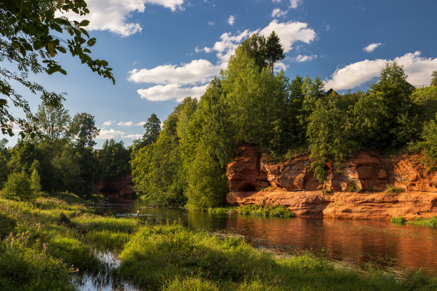Река Оредеж, посёлок Сиверский, Ленинградская область