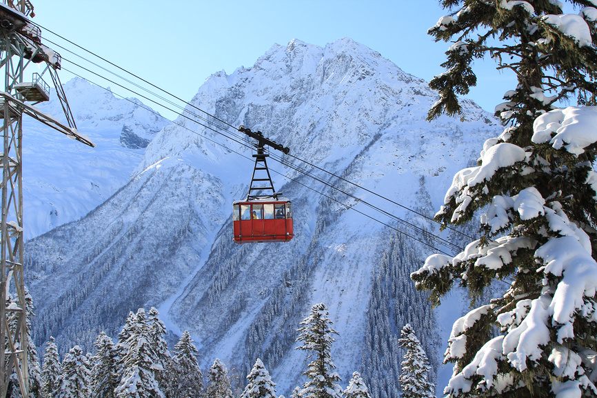 Горнолыжный курорт на Домбае