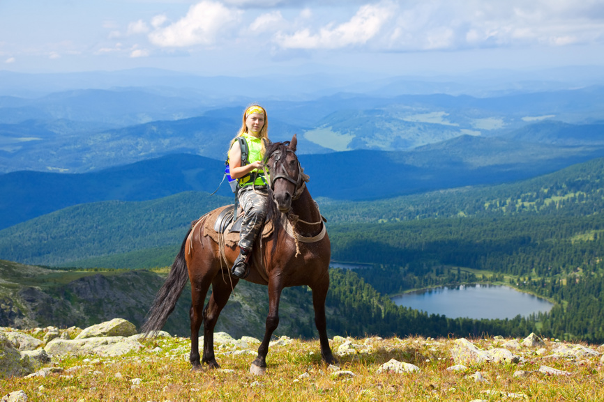 Конные прогулки. Алтай