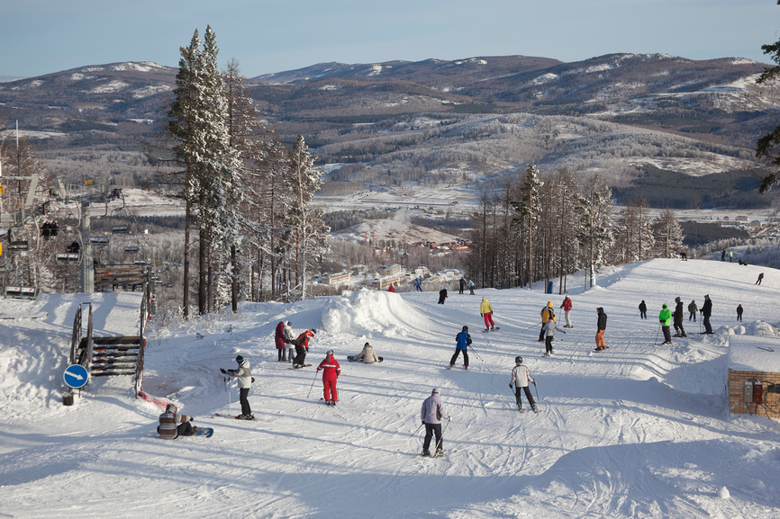 Горнолыжный курорт "Абзаково". Южный Урал