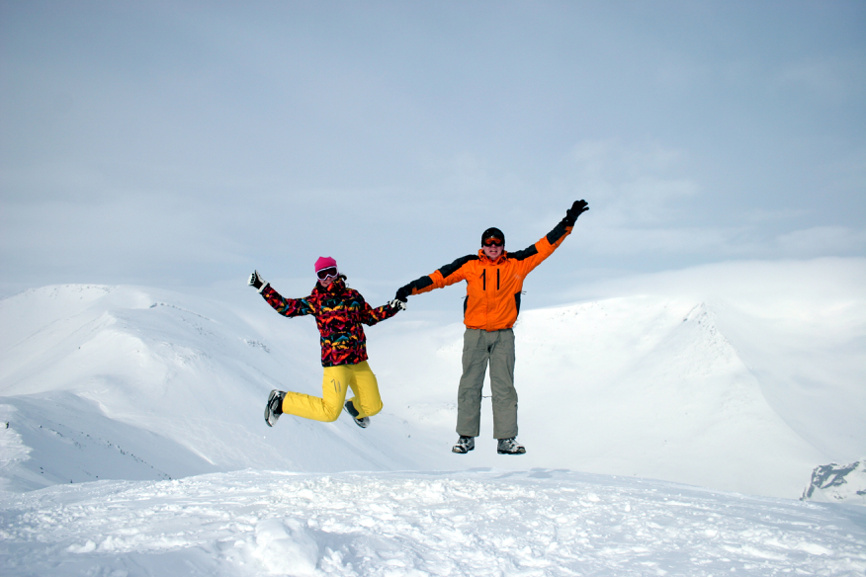 хибины зимой