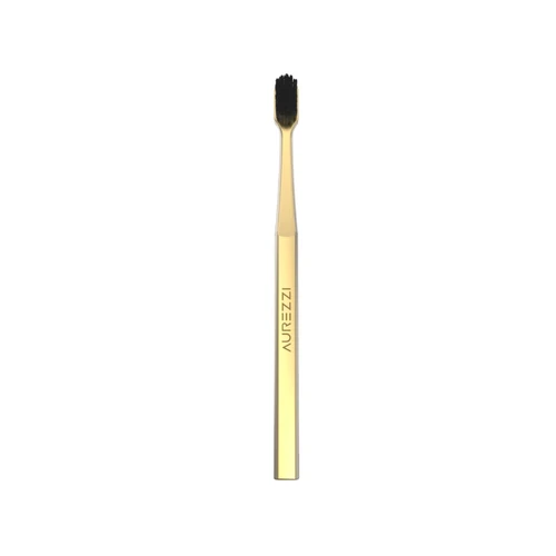 Купить Зубная щетка для взрослых с щетиной средней жесткости 24K Gold Black Adult от Aurezzi