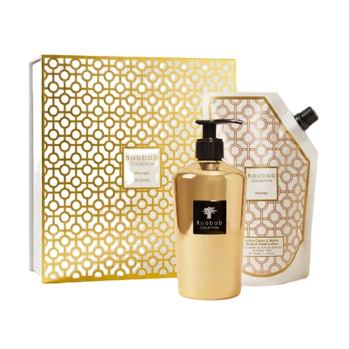 Купить набор моющий гель для рук и рефилл Women in Gold от Baobab Collection
