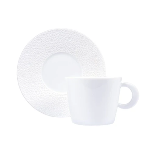 Купить Чашка чайная с блюдцем Ecume White от Bernardaud