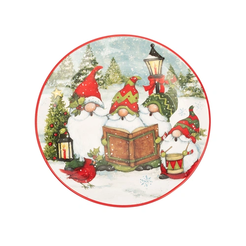 Купить Тарелка закусочная «Рождественские гномы с книжкой», 22 см от Certified International