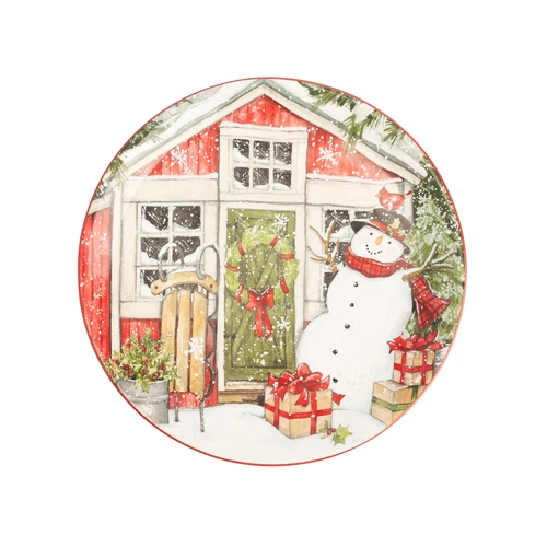 Купить Тарелка закусочная «Дом снеговика», 23 см от Certified International
