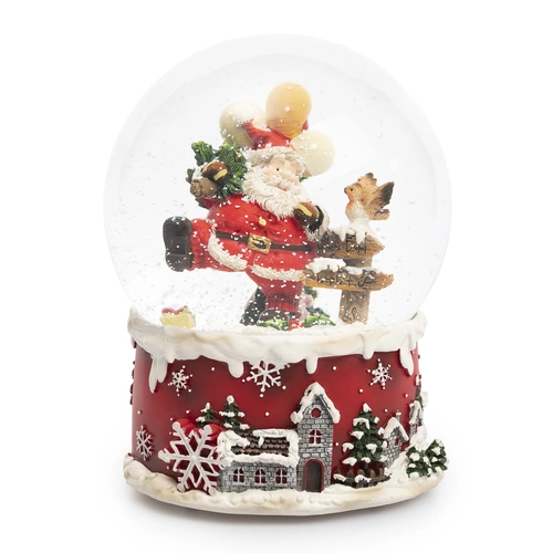 Купить Рождественский шар "Санта и птичка", 20 см от EDG