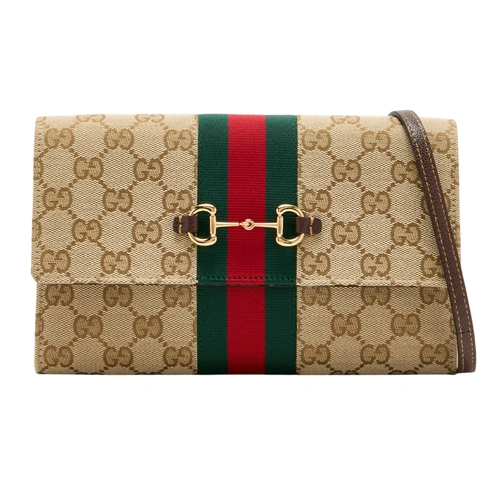 Купить клатч Horsebit Web от Gucci