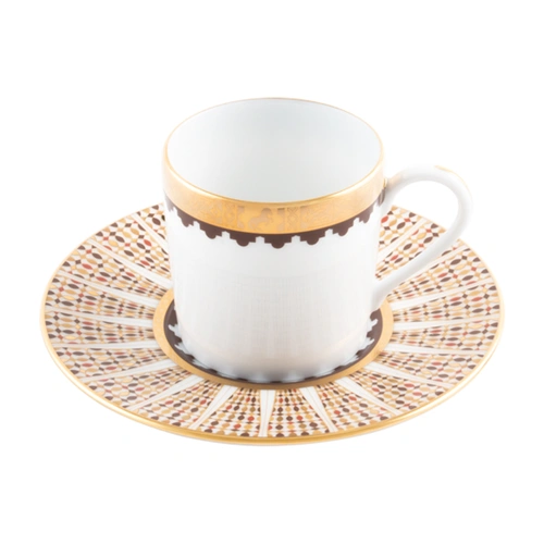 Купить Набор из 2 чашек для кофе и блюдец «Cavalier Royal» от Haviland