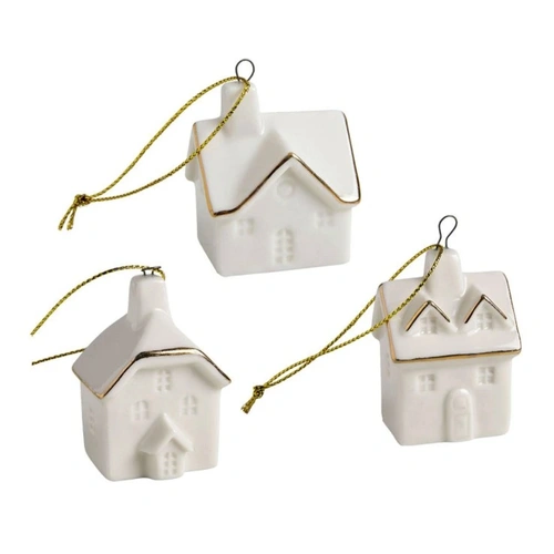 Купить Набор елочных игрушек Домики, 3 шт от Mathilde M