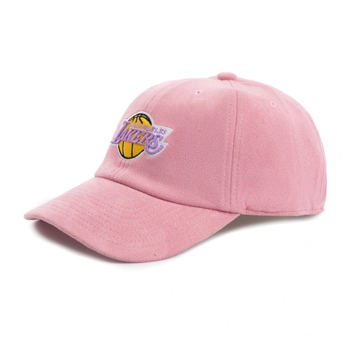 Купить Бейсболка Los Angeles Lakers Suede Dad Strapback от MITCHELL&NESS