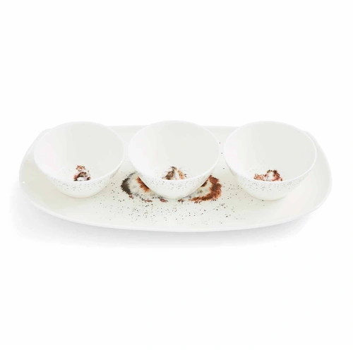 Купить Набор мисок на подносе "Морские свинки" от Royal Worcester