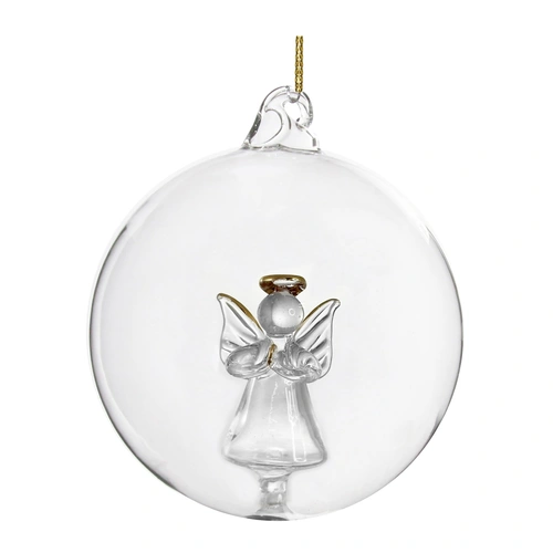 Купить Елочная игрушка стеклянный шар, 10 см от Shishi