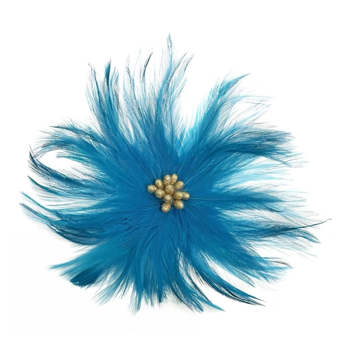 Купить Цветок из перьев с зажимом, 12 см от Shishi