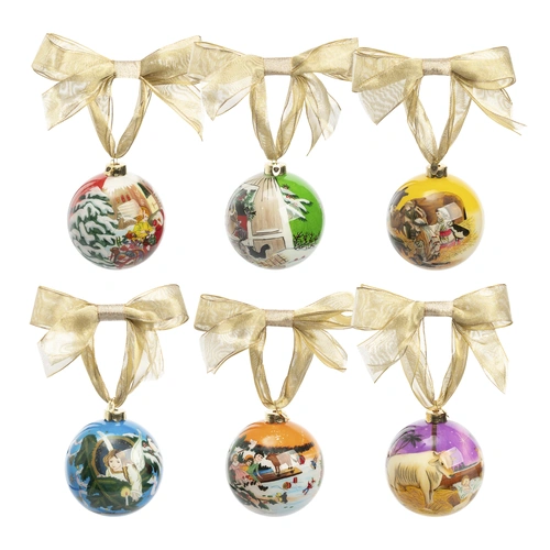 Купить Набор елочных игрушек Рождество, 6 шт от Tsar