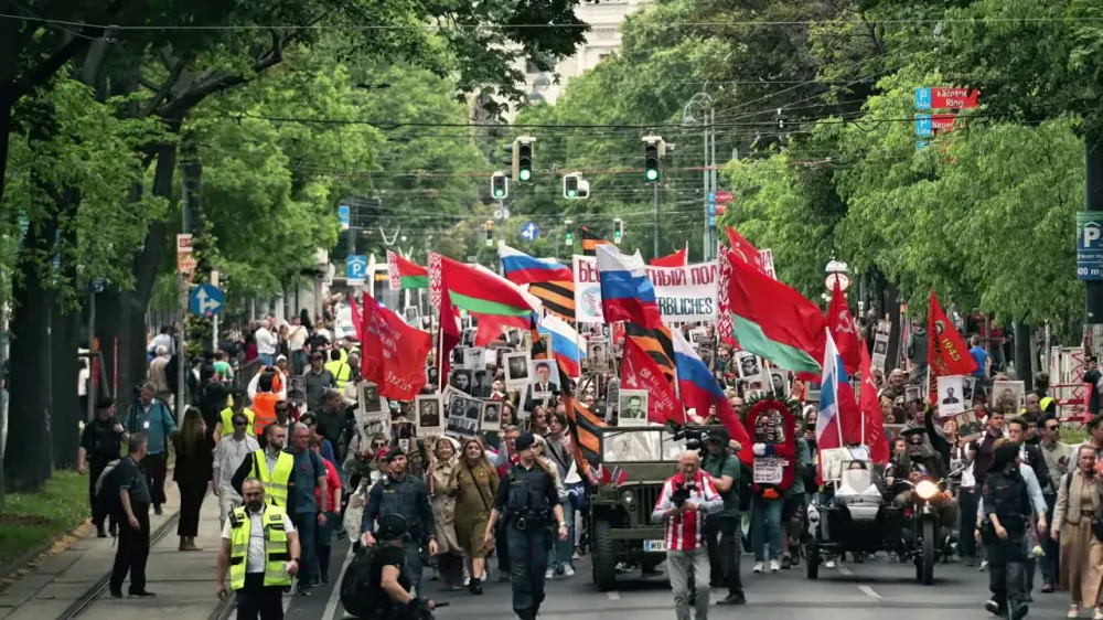 9 мая 2026 года, Вена. Шествие Бессмертного Полка в День Победы
