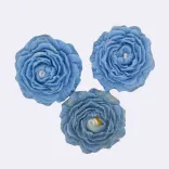 Dekokerze "Rose", blau — Vorschau 2