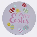 Geschenkbox „Frühlingszauber“ mit 2 Hasen, Ei-Kerze mit Silberglitter und handgefertigten Satinblumen — Vorschau 2