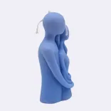 Dekokerze "Zärtlichkeit", blau — Vorschau 3