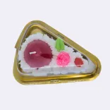 Dekokerze „Ostertorte mit Ei“, rot — Vorschau 3