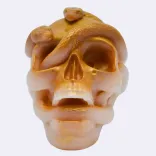 Dekokerze "Totekopf mit Schlange ", gold — Vorschau 1