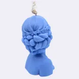 Dekokerze "Blumen der Unschuld", blau — Vorschau 3