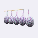 Dekorative Ostereier „Violette Vielfalt“,Set 5 St. — Vorschau 1