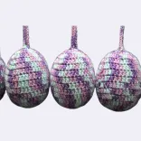 Dekorative Ostereier „Violette Vielfalt“,Set 5 St. — Vorschau 2