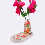 Kleine Gipsvase mit Wildblumen — Vorschau 6