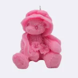 Dekokerze "Märchenbär", pink — Vorschau 1
