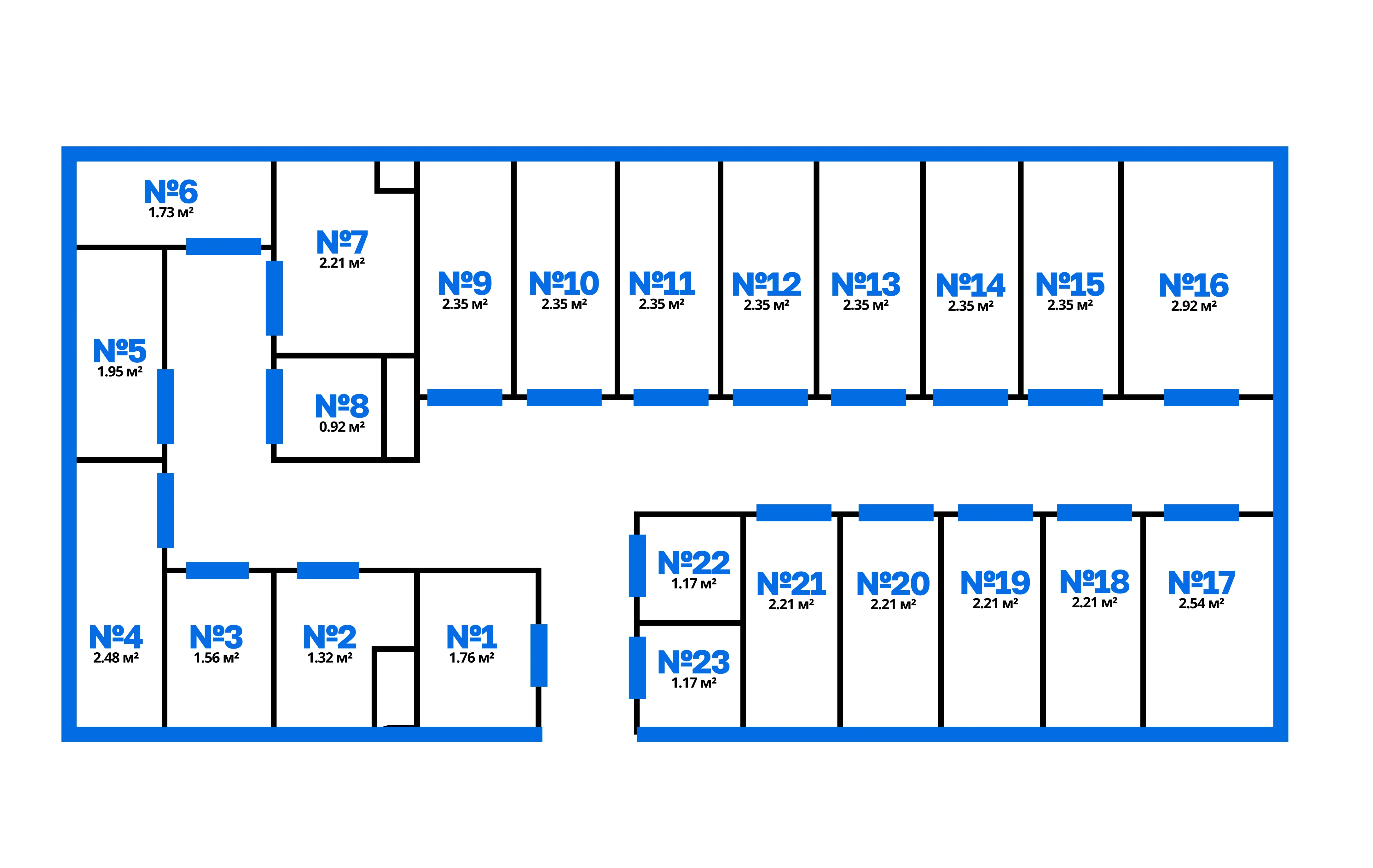 Схема расположения кладовых