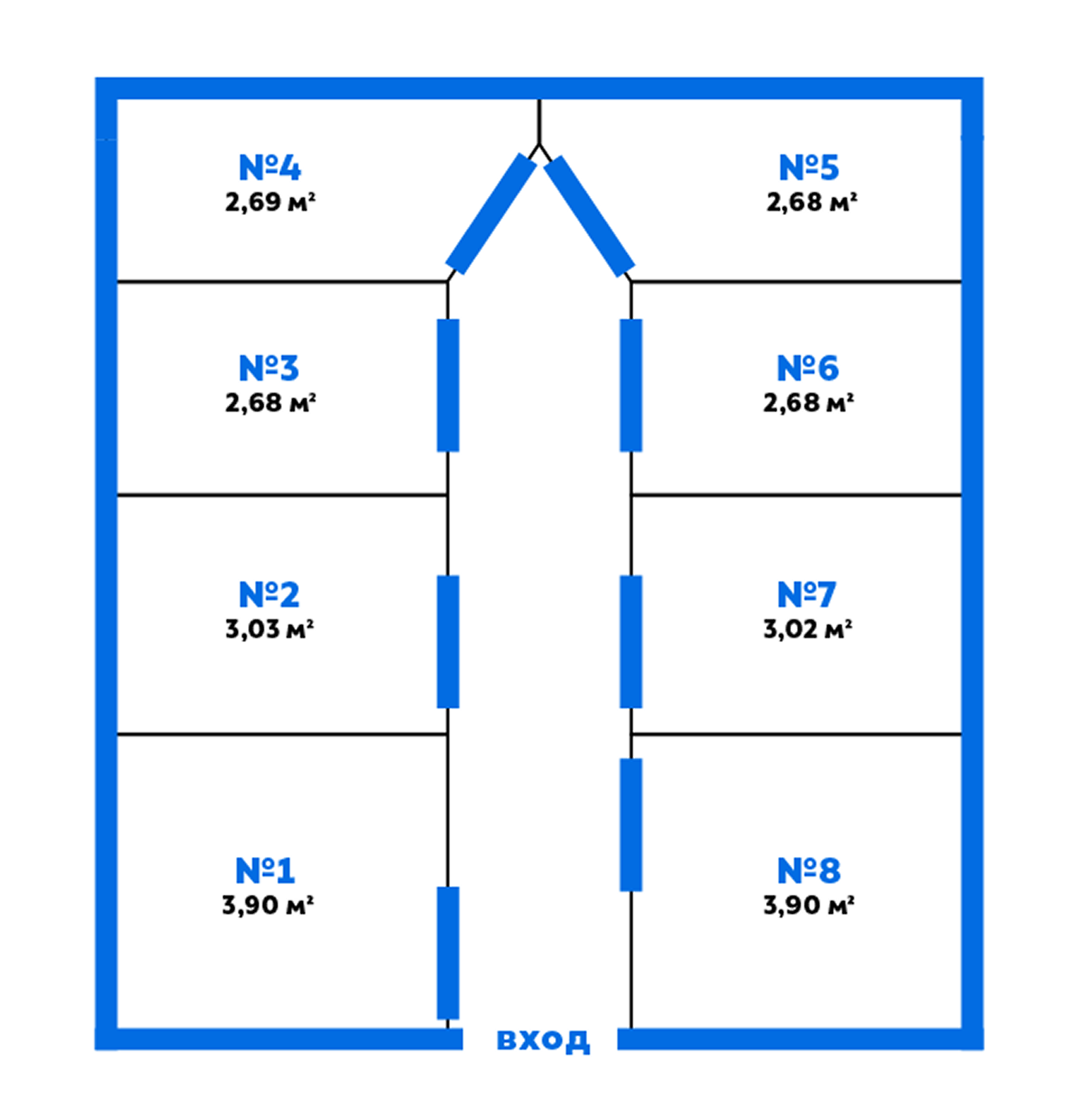 Схема расположения кладовых
