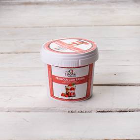 Мороженое джелато "Клубника со сливками" ~120 мл