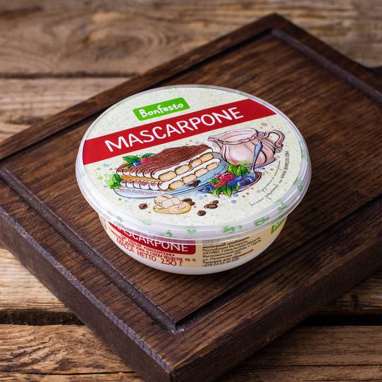 Сыр мягкий "Маскарпоне" ~ 250 г