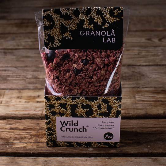 Гранола Wild Crunch "Амарант, смородина + антиоксидант" ~ 260 г