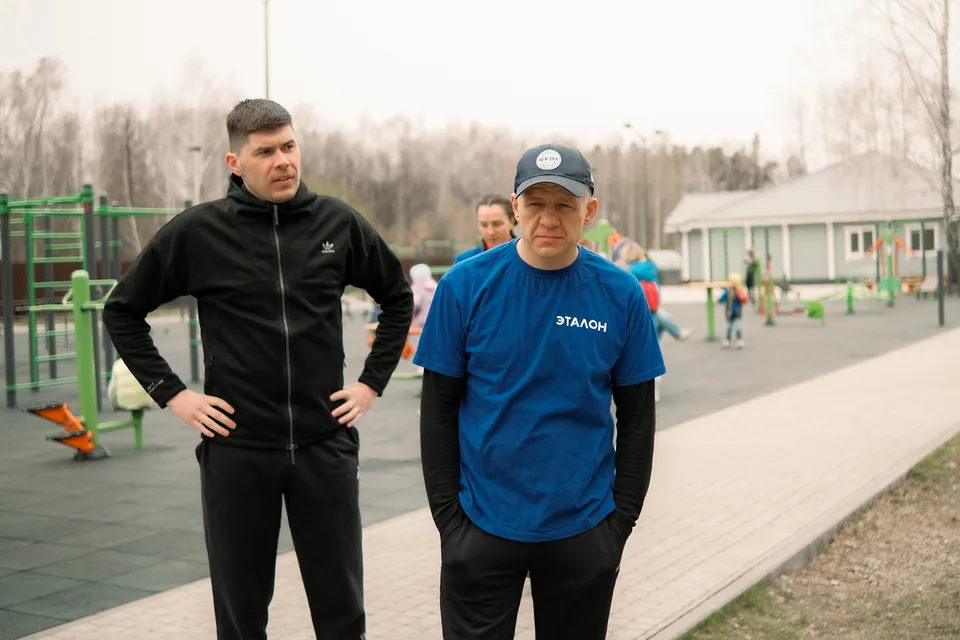 Совместная тренировка: фотография из съёмочной серии, кадр 1