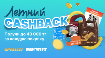 Летний cashback с PEMCO и FAVORIT!