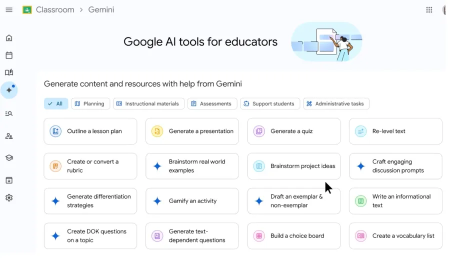 Google представляет Gemini для образования с набором новых ИИ-сервисов
