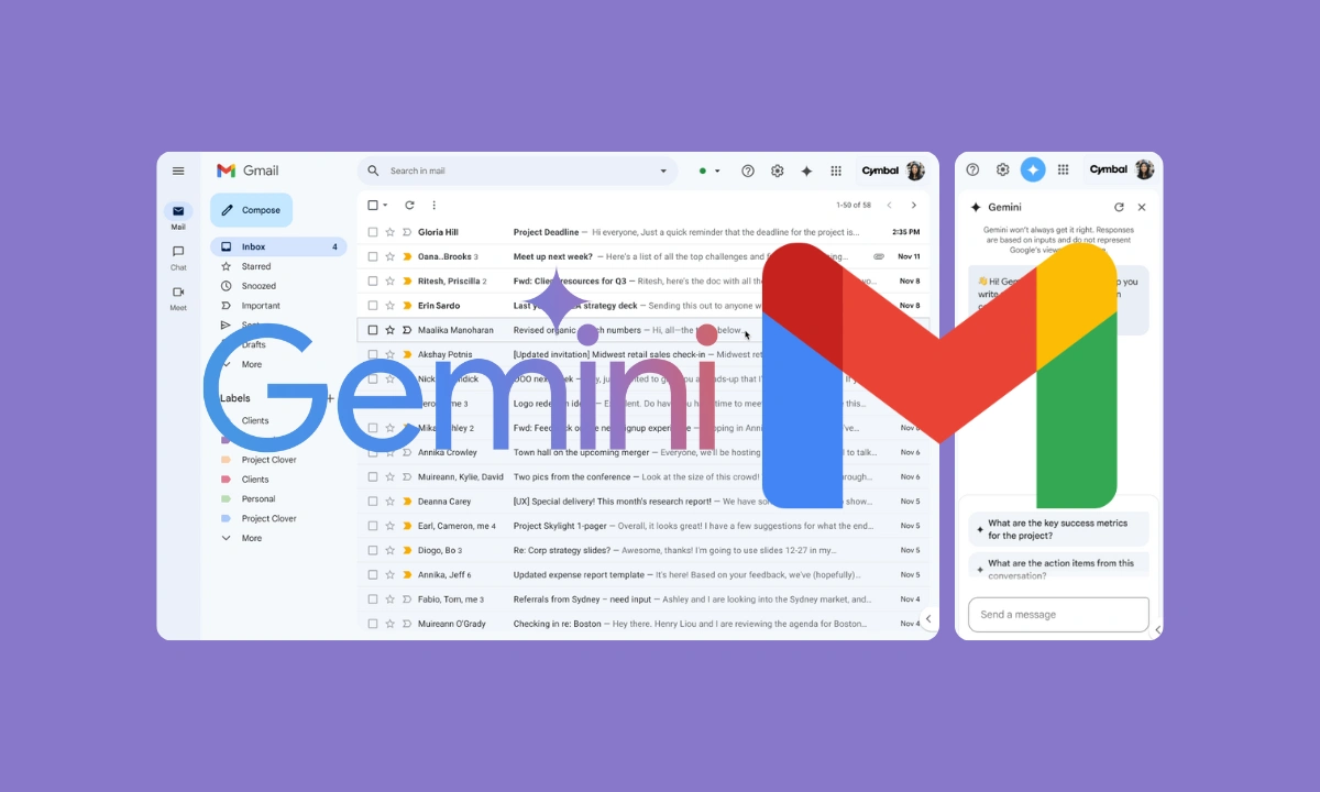 Gmail получил крупнейшее обновление за 20 лет на базе Gemini