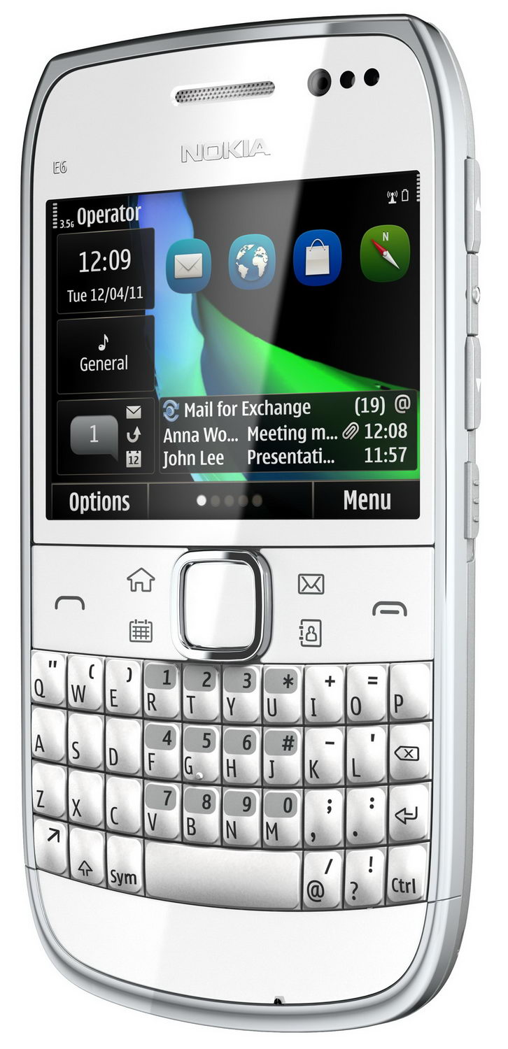 Nokia E6-00: незаменимый помощник с QWERTY и тачскрином