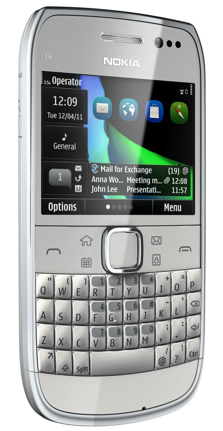 Nokia E6-00: незаменимый помощник с QWERTY и тачскрином