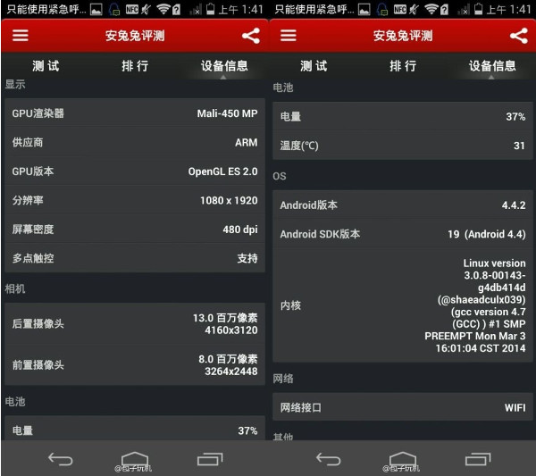 Huawei Ascend P7   AnTuTu