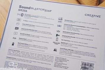 Обзор портативной колонки Creative Sound Blaster ROAR SR20A