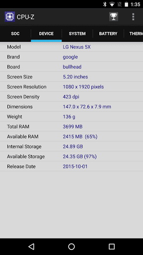 LG Nexus 5X  4     !
